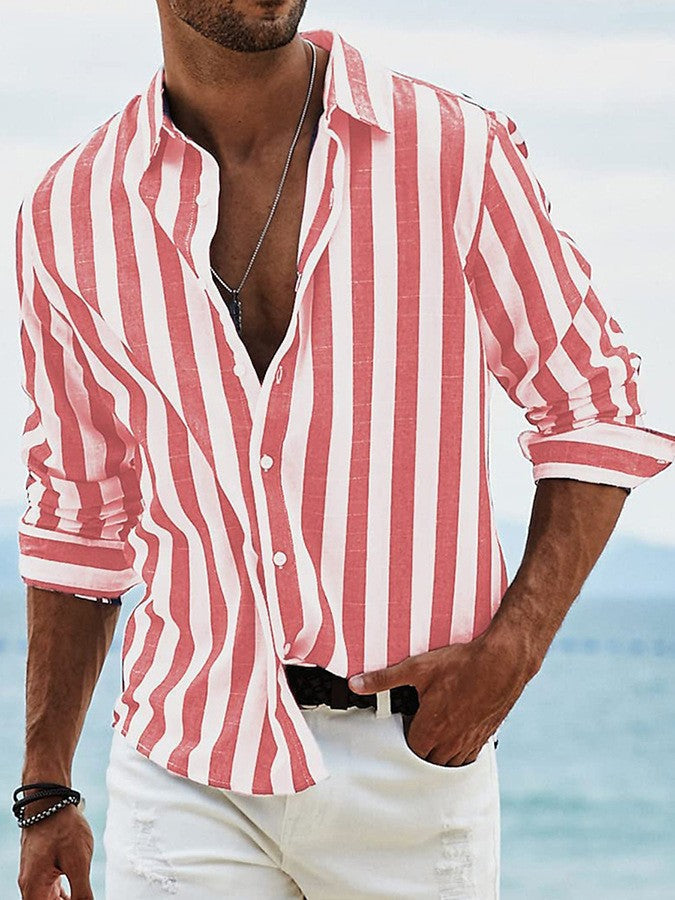 Odette | Striped Cotton Blouse