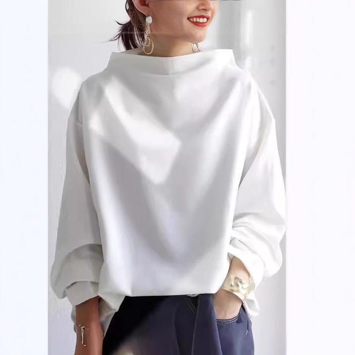IMOGEN | HIGH-NECK SOFT KNIT TOP