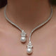 Amelia | Sterling Silver Pearl Necklace