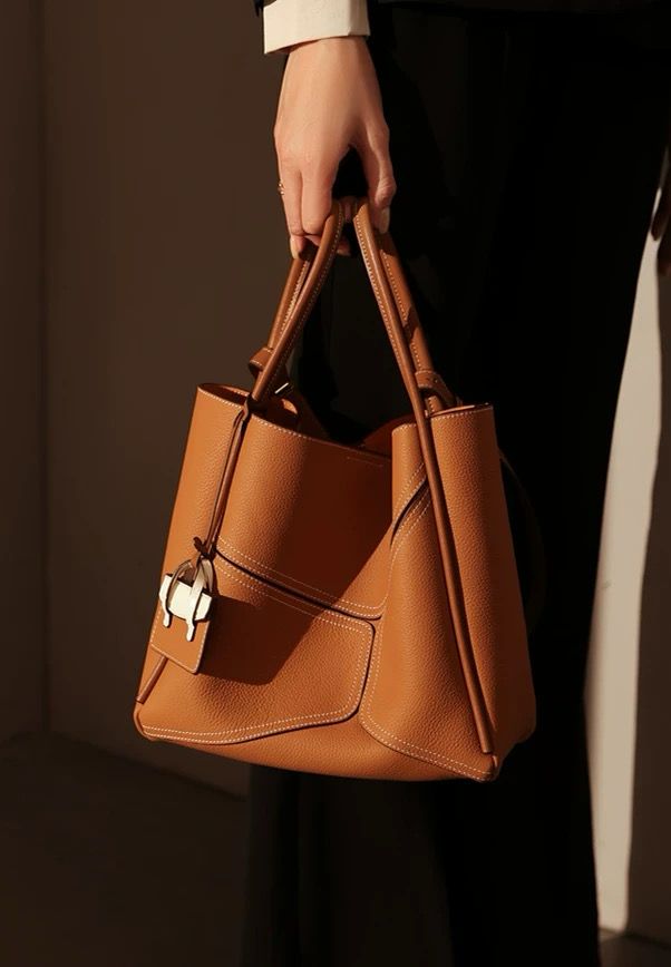 Cowhide Leather Tote Bag