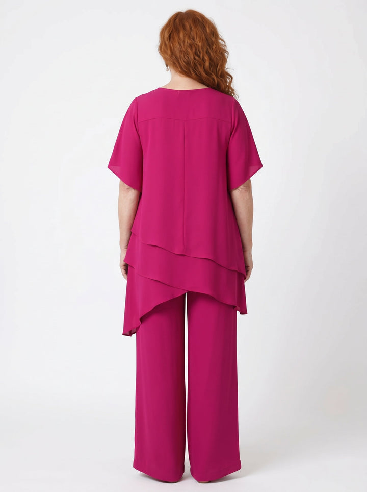 SORCHA | ELEGANT CHIFFON TOP & TROUSER SET