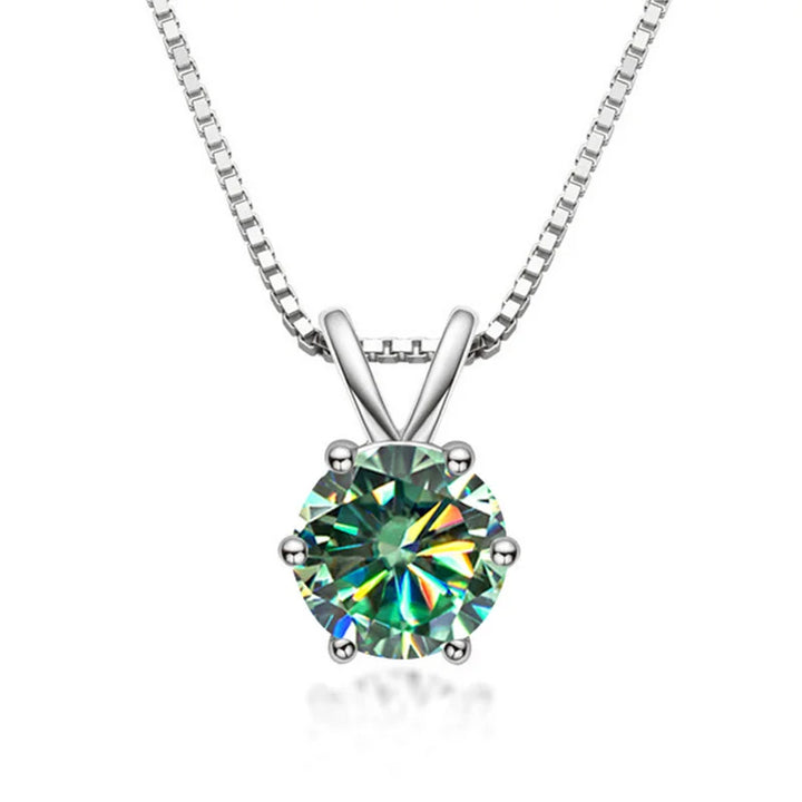 Genevieve | Moissanite Solitaire Necklace