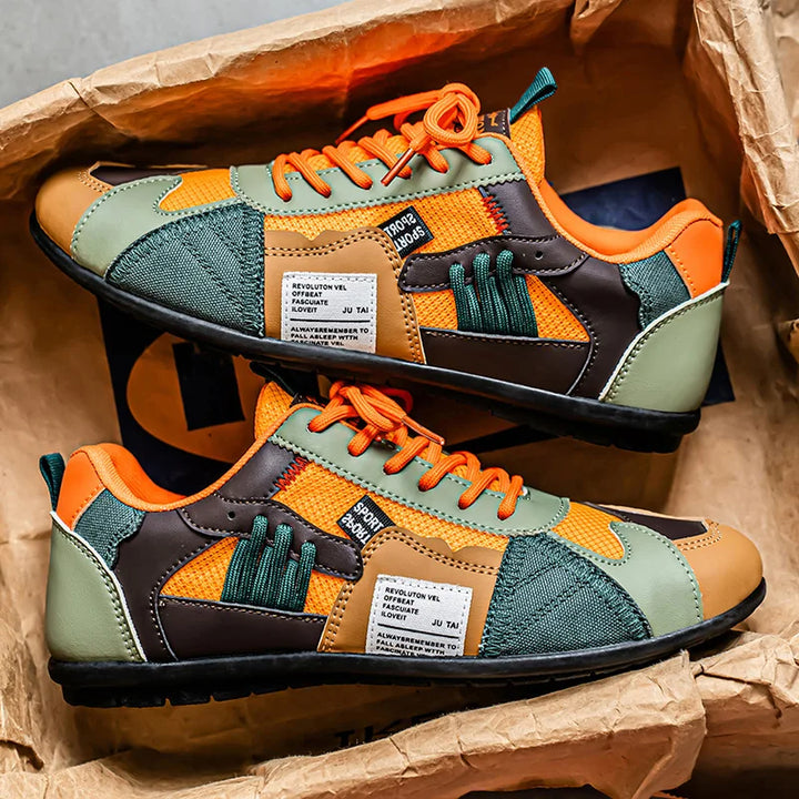 ALASTAIR | RETRO COLOUR-BLOCK TRAINERS