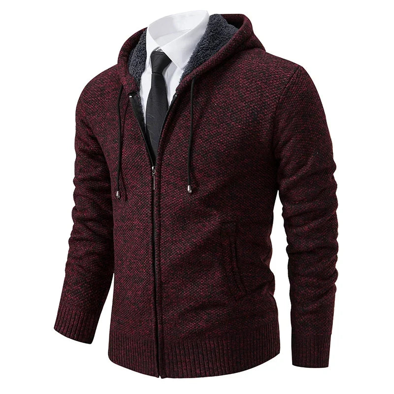 Mens Zip Front Cardigan