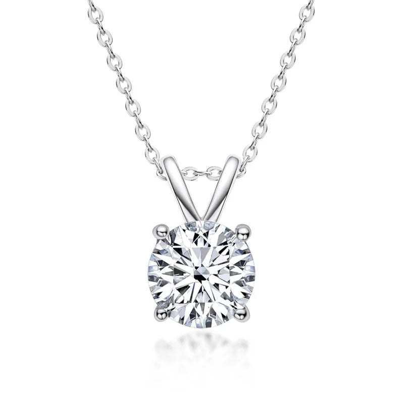 Serena | Sterling Silver Moissanite Necklace
