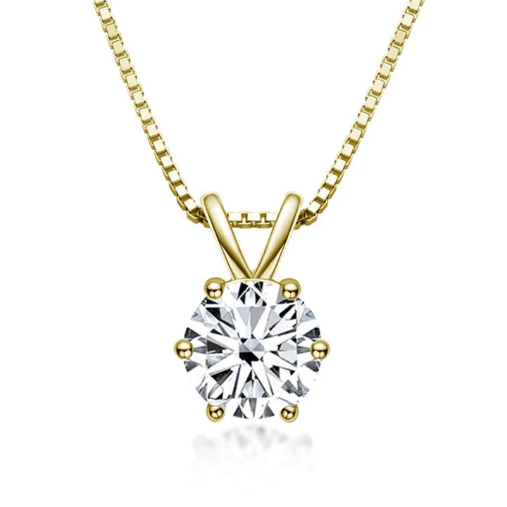 Genevieve | Moissanite Solitaire Necklace