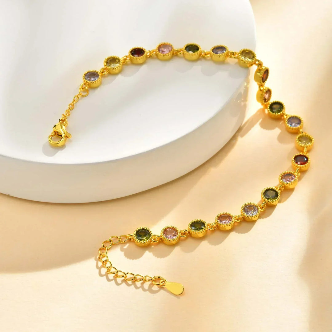 Gwen | Luminous Rainbow Charm Bracelet
