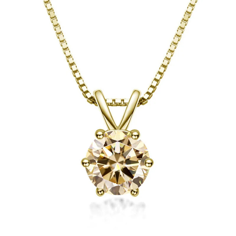 Genevieve | Moissanite Solitaire Necklace