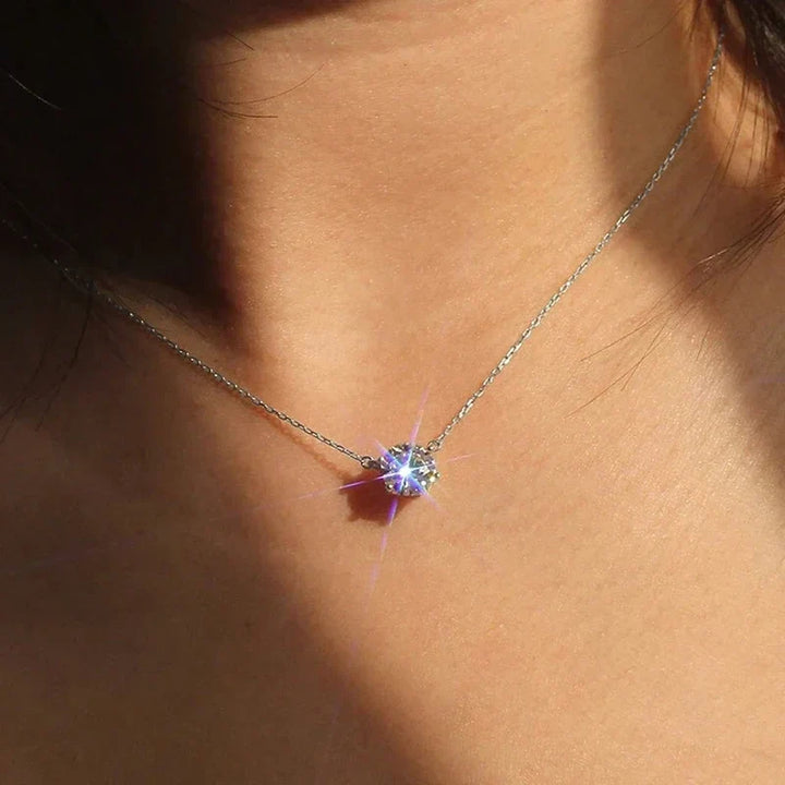 Christina | Crystal Solitaire Pendant