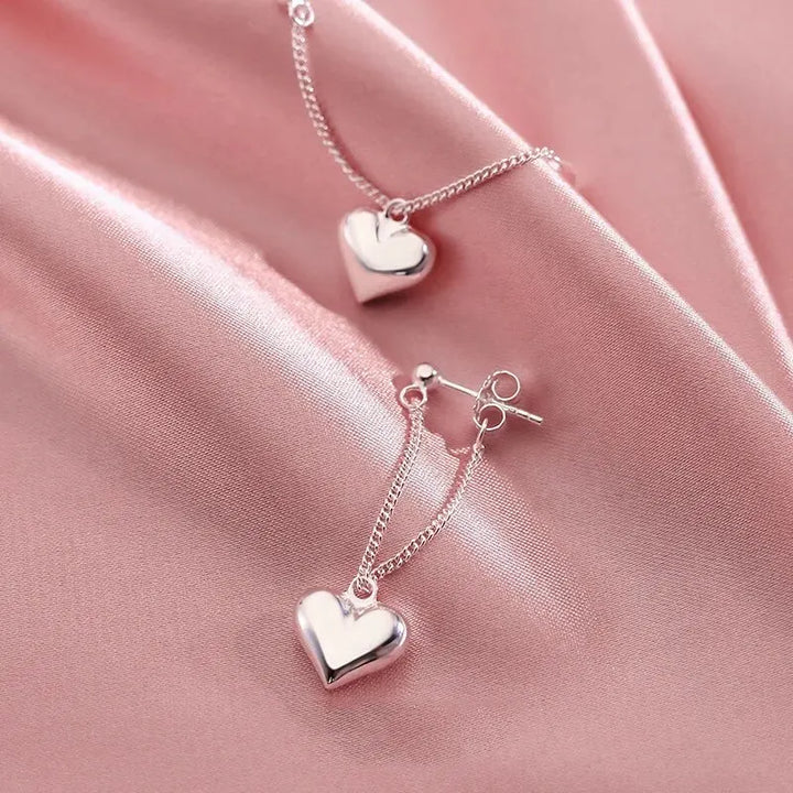 Hester | Vintage Geometric Heart Earrings