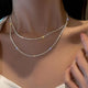 Miriam | Double-Layer Pendant with Crystals