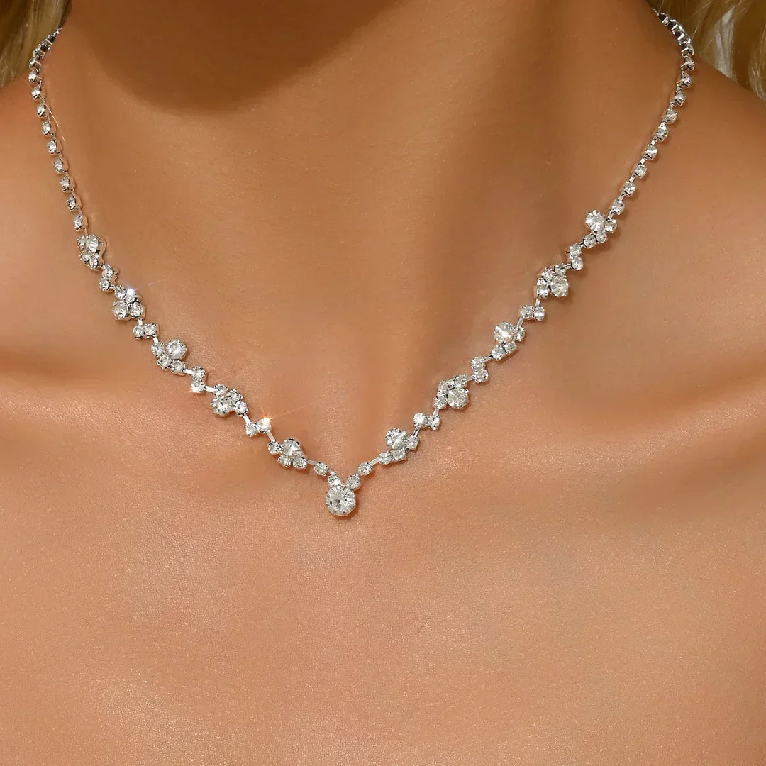 Angelica | Wedding Necklace with Diamonds