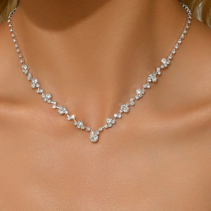 Angelica | Wedding Necklace with Diamonds