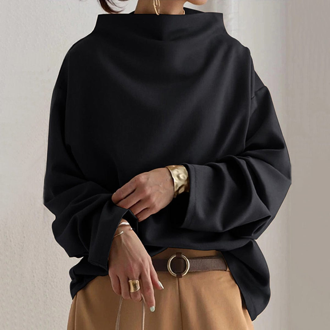 IMOGEN | HIGH-NECK SOFT KNIT TOP