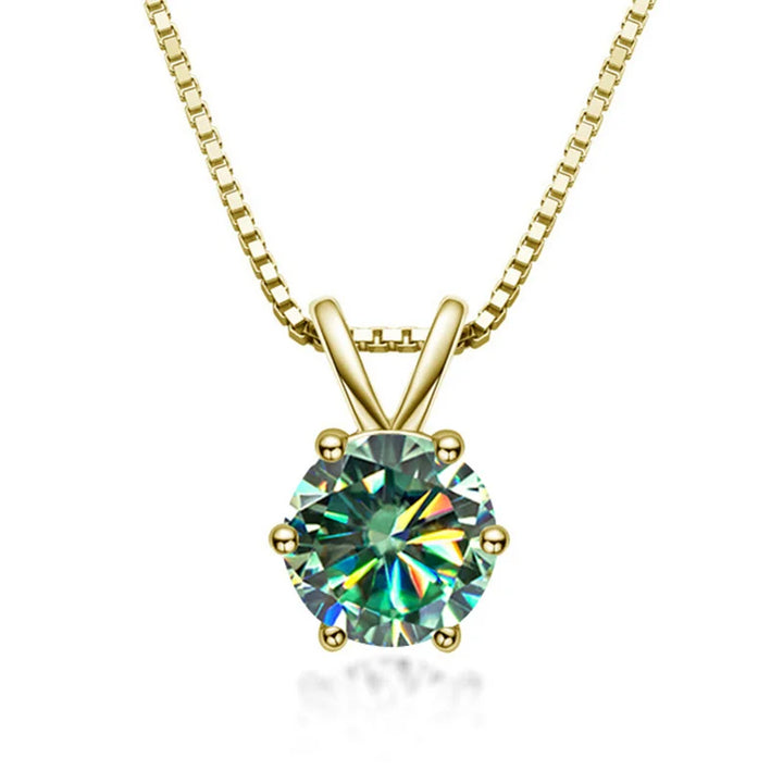 Genevieve | Moissanite Solitaire Necklace