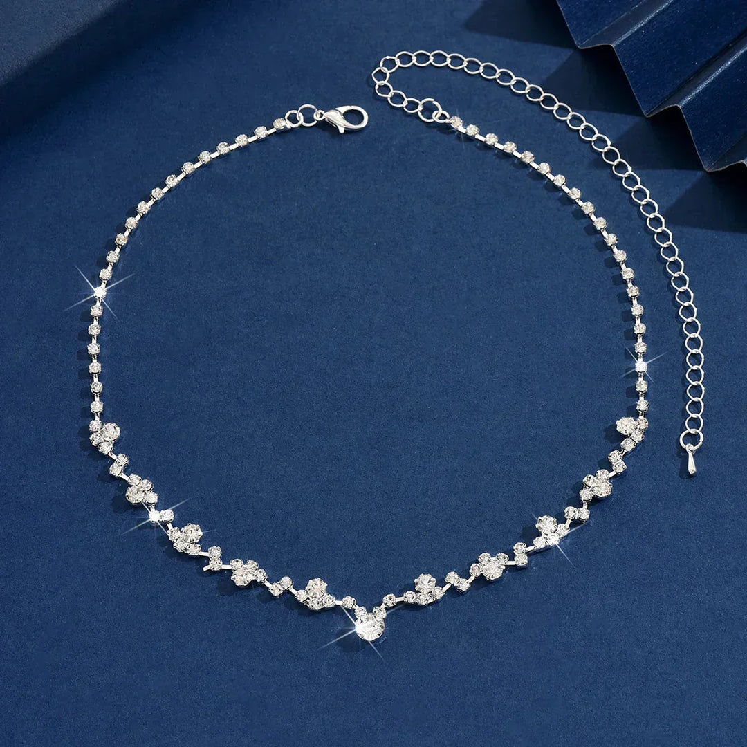 Angelica | Wedding Necklace with Diamonds