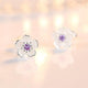 Lily | Zirconia Flower Stud Earrings