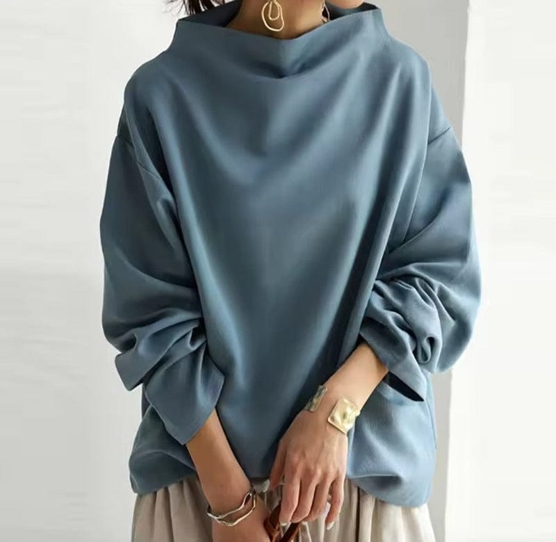 IMOGEN | HIGH-NECK SOFT KNIT TOP
