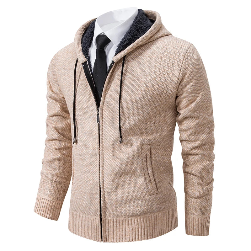 Mens Zip Front Cardigan