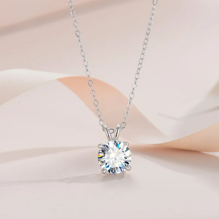 Serena | Sterling Silver Moissanite Necklace