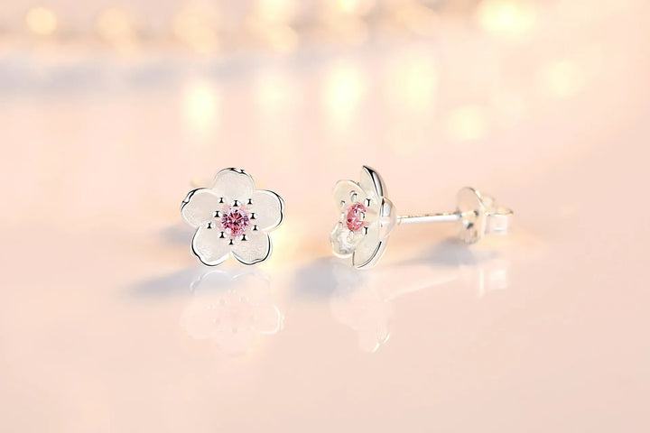 Lily | Zirconia Flower Stud Earrings
