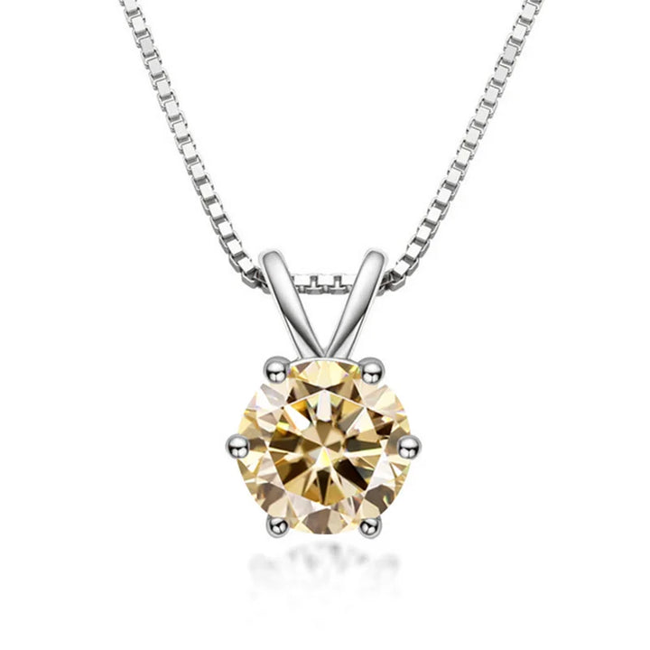Genevieve | Moissanite Solitaire Necklace