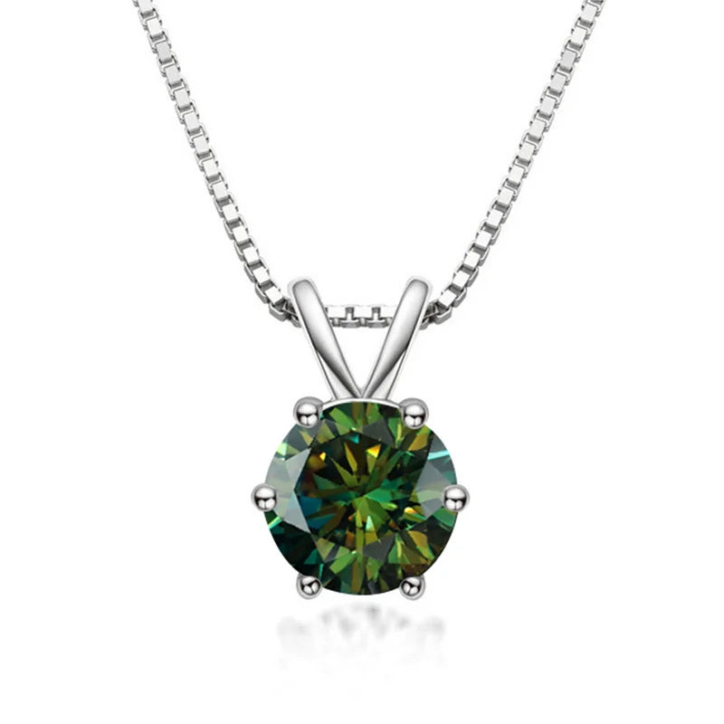 Genevieve | Moissanite Solitaire Necklace