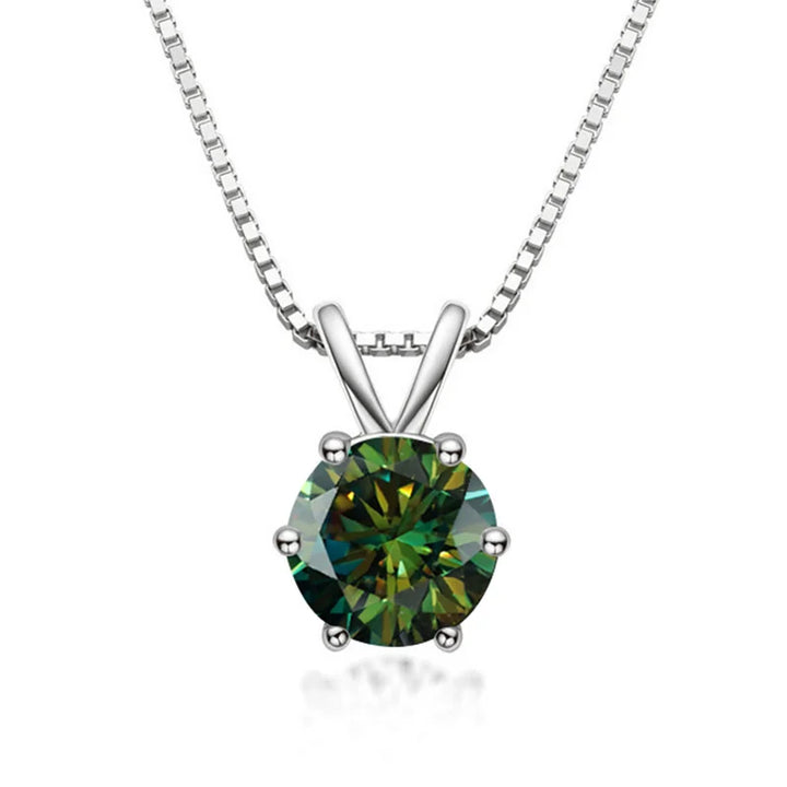 Genevieve | Moissanite Solitaire Necklace