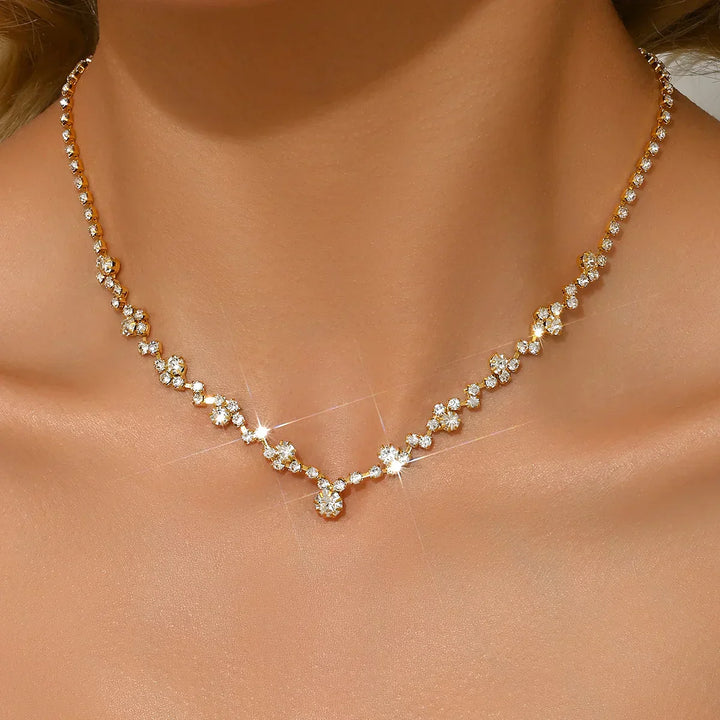 Angelica | Wedding Necklace with Diamonds