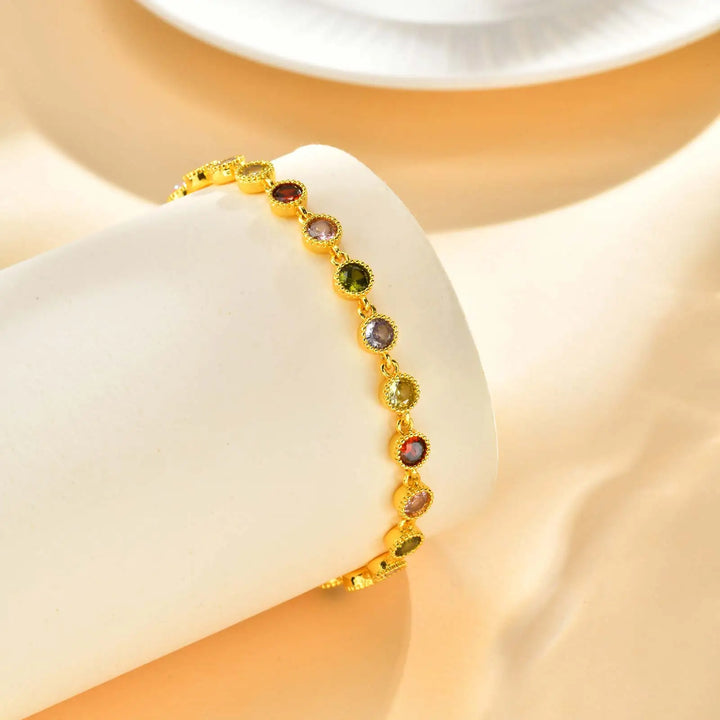 Gwen | Luminous Rainbow Charm Bracelet