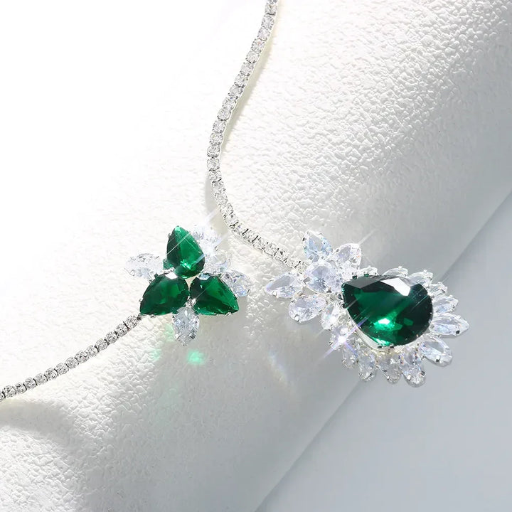Ivy | Emerald Bloom Vintage Necklace