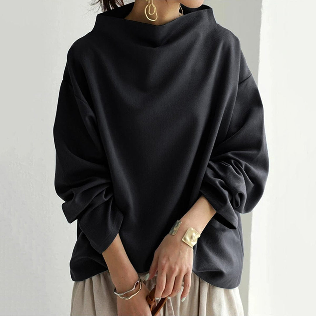 IMOGEN | HIGH-NECK SOFT KNIT TOP