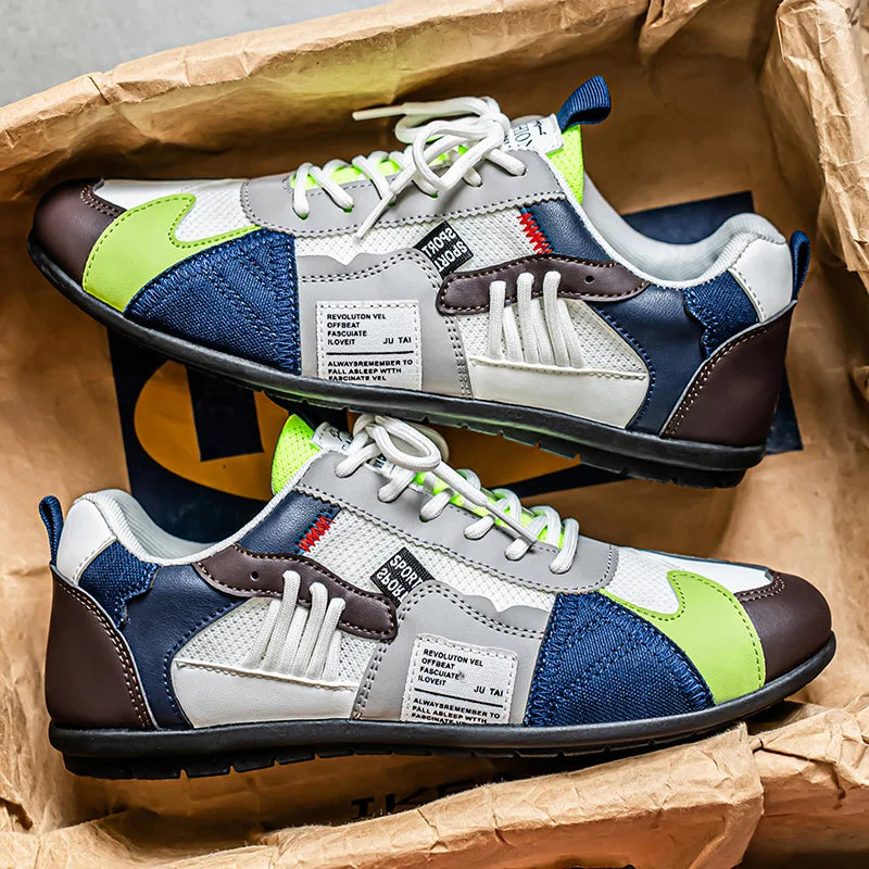 ALASTAIR | RETRO COLOUR-BLOCK TRAINERS