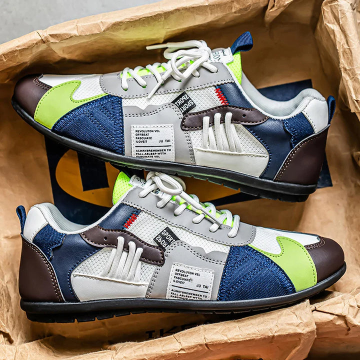 ALASTAIR | RETRO COLOUR-BLOCK TRAINERS