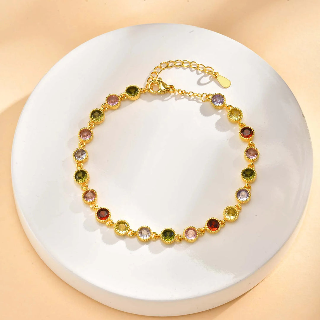 Gwen | Luminous Rainbow Charm Bracelet