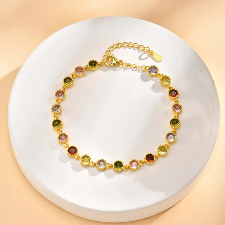Gwen | Luminous Rainbow Charm Bracelet