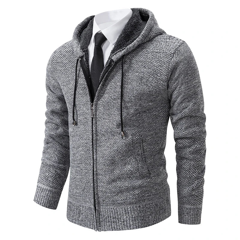 Mens Zip Front Cardigan