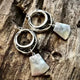 Freda | Vintage Square Silver Drop Earrings