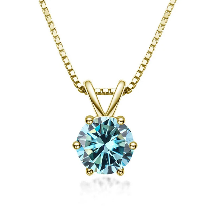 Genevieve | Moissanite Solitaire Necklace