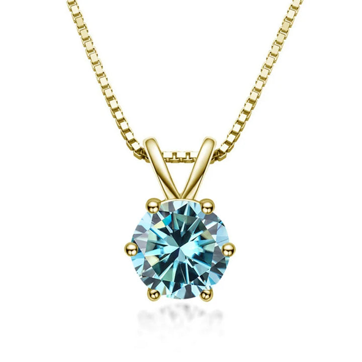 Genevieve | Moissanite Solitaire Necklace