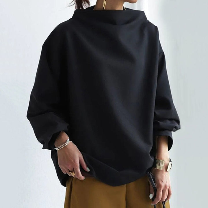 IMOGEN | HIGH-NECK SOFT KNIT TOP