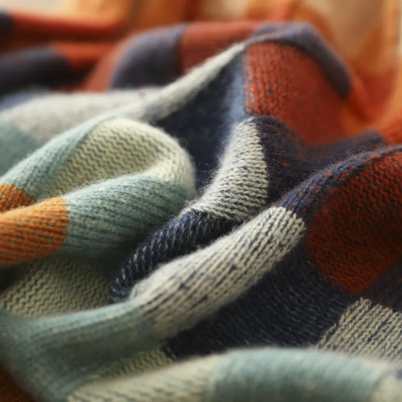 MAUREEN | HIGH-NECK PATCHWORK SWEATER