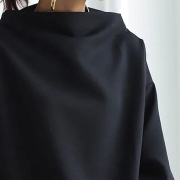 IMOGEN | HIGH-NECK SOFT KNIT TOP