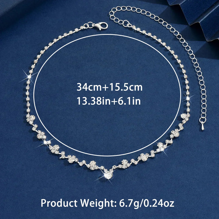 Angelica | Wedding Necklace with Diamonds