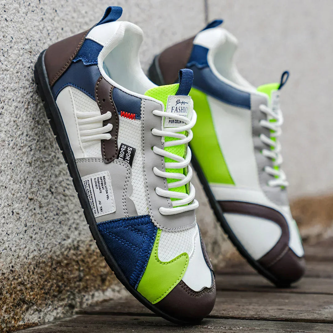 ALASTAIR | RETRO COLOUR-BLOCK TRAINERS