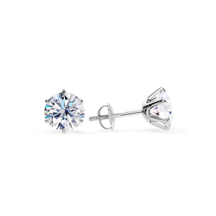 Tera | White and Gold Earrings