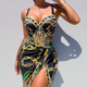 RÍOGHNACH | PUSH-UP SWIMSUIT WITH MATCHING BEACH SKIRT