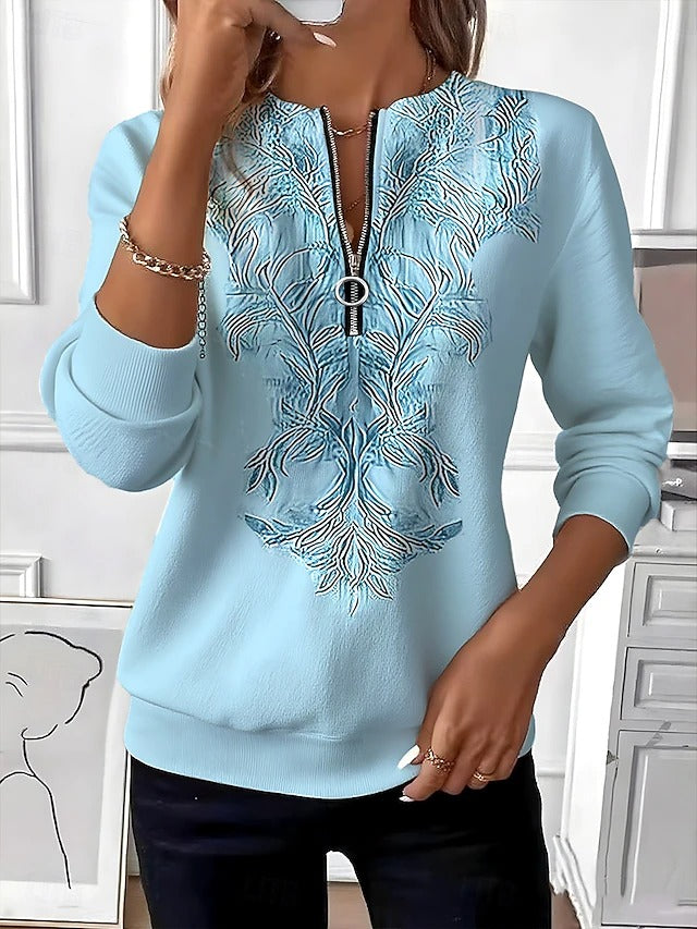 Elvessa | Cosy Half Zip Jumper