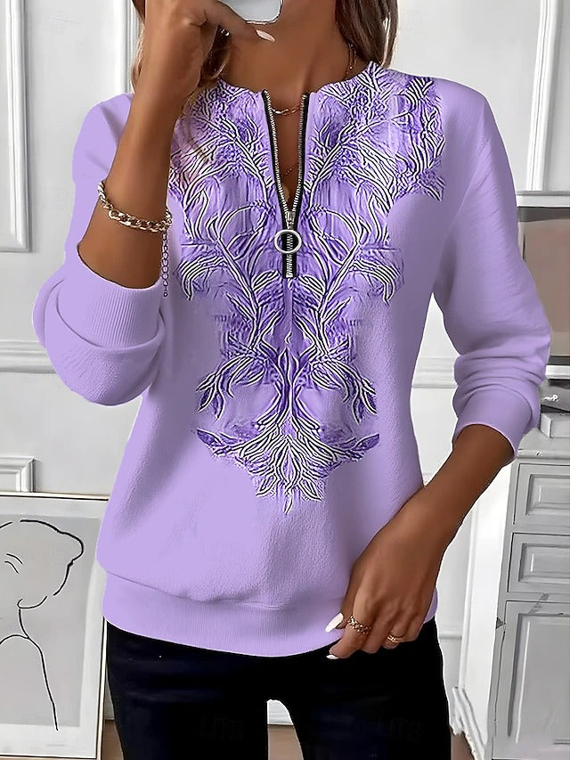 Elvessa | Cosy Half Zip Jumper
