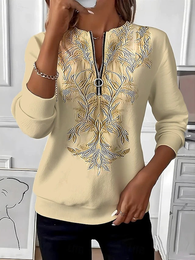 Elvessa | Cosy Half Zip Jumper